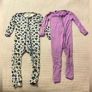 Bellabu Bear bamboo baby girl pajamas 18 months